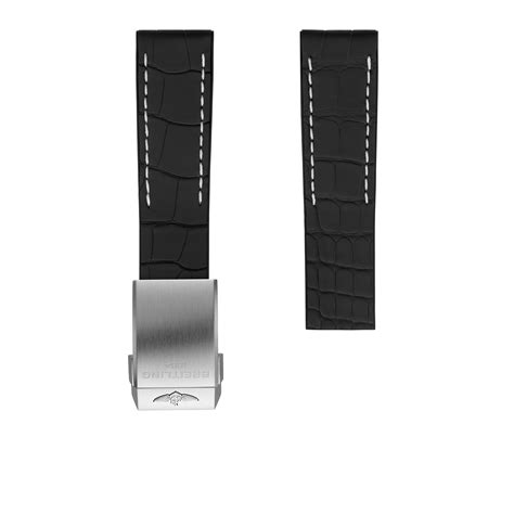 Grey alligator & rubber strap 